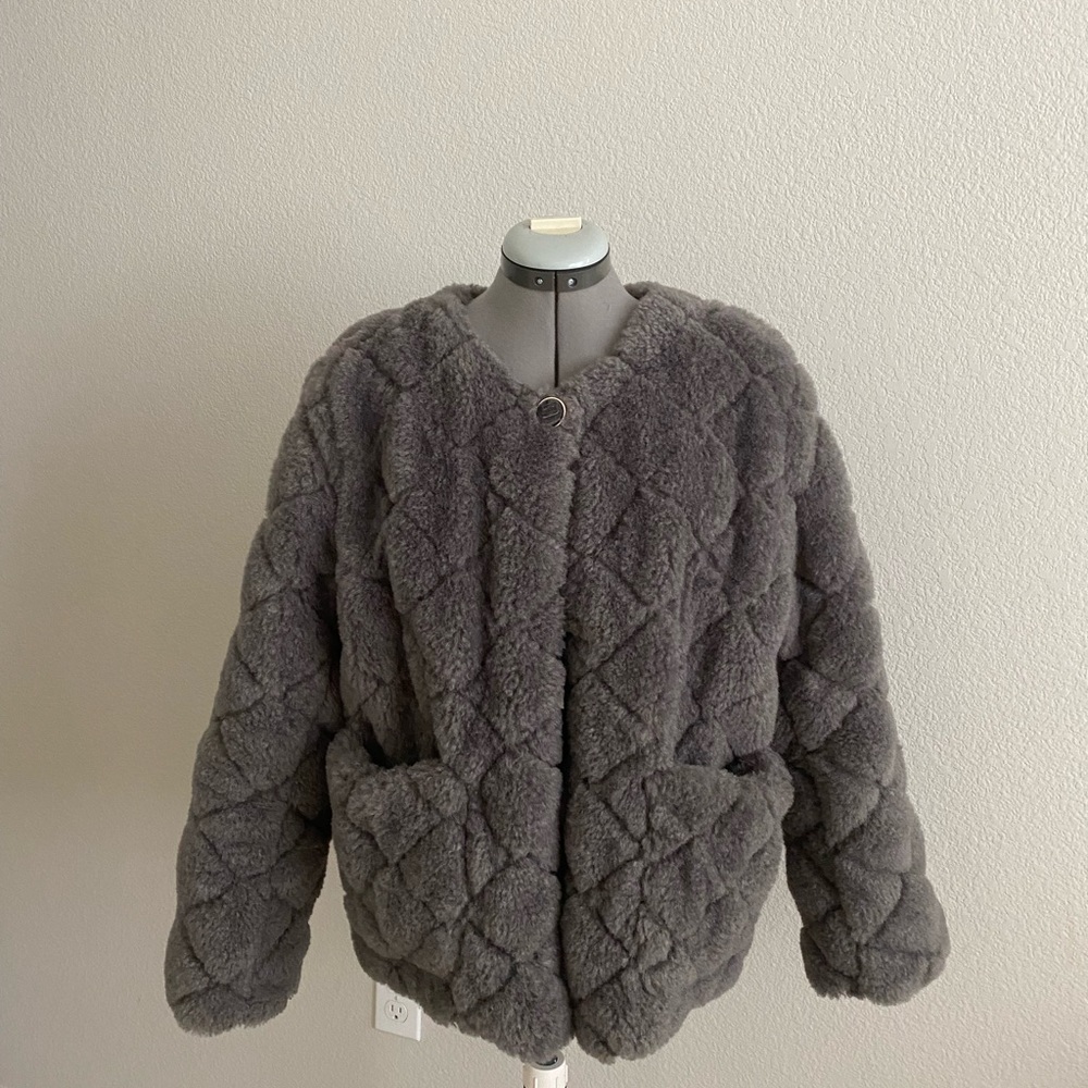 Faux fur jacket